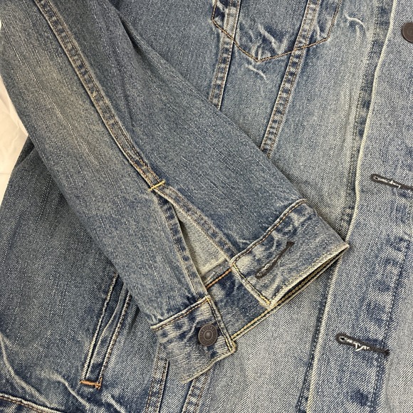 Levis Jacket Mens 2XL XXL Blue Denim Trucker Cotton Button Western 72334 - Picture 6 of 7